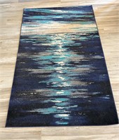 Blue 5’ x 8’ Area Rug AS IS