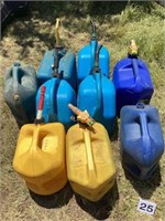 Seven (7) 5-Gallon Kerosene Containers and