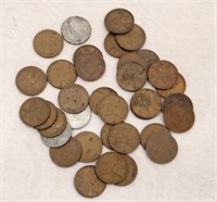 (35) 1930s & 1940s U.S. WHEAT PENNIES