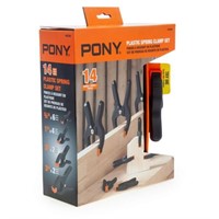 Pony POJ93260 Plastic Sping Clamp Set (14 Piece)