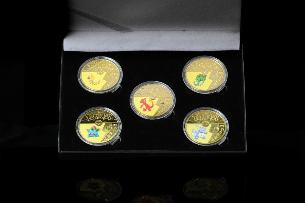 Pokemon Characters Collectible Coin Set in Box