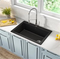 KRAUS Forteza™ 33" Dual Mount Granite Sink