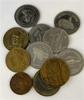 Mixed Lot of Various Tokens/ Medallions