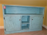 Beautifully painted cabinet w/ crackle finish