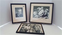 3 VINTAGE DIEFENBAKER PICTURES