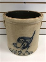 19th Century Stoneware Crock with Cobalt Slip