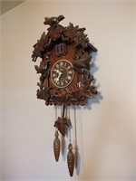 Vintage Bavaria Cuckoo Wall Clock Black Forest