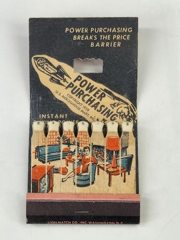 US MERCHANDISE MART ADVT. FEATURE MATCHBOOK