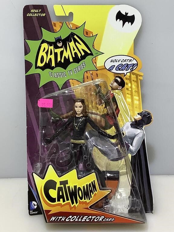 New on card. Batman collectible CatWoman action