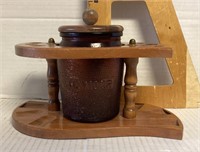 Pipe caddy with humidor