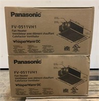 (2) Panasonic Fan Heaters FV-0511VH1