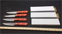 (12) Wood Handle Steak Knives (New)