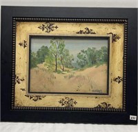 Signed Framed Paint 24.5x20.5in