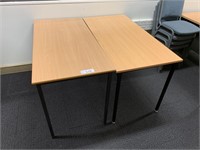 2 Timber Top Office Tables