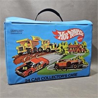 HotWheels Carry Case 1980 w/Mixed Cars -as is