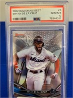 2022 Bowmans Best  Bryan De La Cruz  ROOKIE PSA 10