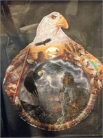 Large Eagle/Indian Puzzle - Framed