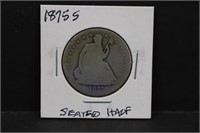 1875S Silver Seated Half Dollar