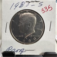 1980-S JFK PROOF HALF DOLLAR