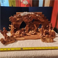 Vintage Wood  Nativity