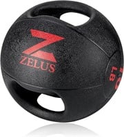 ZELUS 10 LB Medicine Ball with Dual Grip