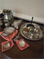 Silver Plated Items, Bowl, Pictures, Trays Etc A