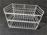Refrigerator storage racks for holding cans
