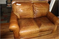 LEATHER LOVESEAT, NOT A RECLINER