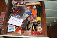 JUNK DRAWER CONTENTS, TOOLS,  MISC