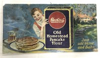 Vintage Heckers Homestead Pancake cardboard ad