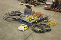 Pallet of Extension Cords, Hoses, (1) Solar System