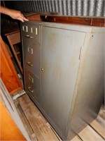 Steel File Cabinet With Door & 3 Drawers