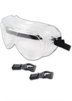 (3) Encon Safety 160 Series Clear Goggle