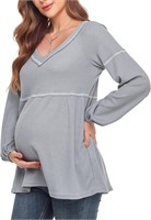 LARGE Maternity Shirts Casual Long Sleeve