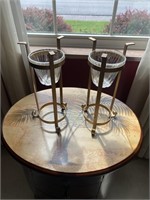 2 11" candle holders