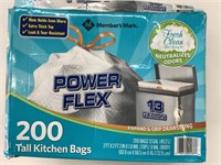 200 Sam's Club Power Flex Kitchen Bags 13 Gal