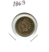 1863 Indian Head Cent