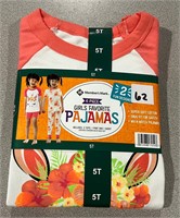 MM 5T Girls 4pc Pajama Set