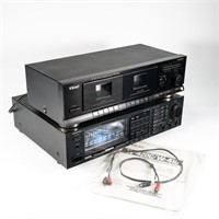 TEAC W-410 Dual Cassette & Onkyo TX-38 Receiver