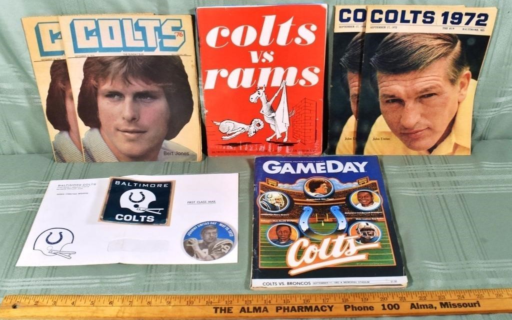 Collection of Baltimore Colts periodicals from 196