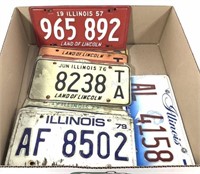 (16pc) 1957–1990’s Illinois License Plates