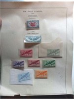 US Air postage stamps