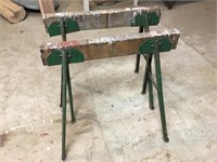 Pair of small saw horses