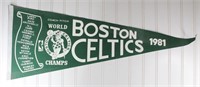 1981 Boston Celtics World Champs Pennant