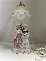 Antique porcelain figurine lamp wiring needs