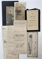 Antique Documents, Photos, etc