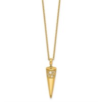 18 Kt Diamond Cone Contemporary Necklace