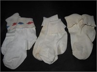 3 Pair Vintage Baby Socks