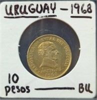 Uncirculated 1968 Uruguay coin