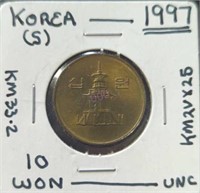 Uncirculated 1997 Korean coin